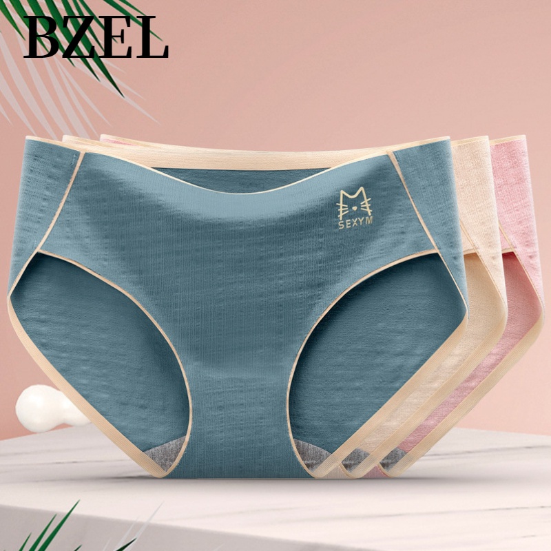Quần Lót Cotton Không Đường May Màu Sắc Trơn Gợi Cảm Cho Nữ