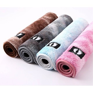 Thảm lau chân LEN MỊN thấm hút tốt , bám sàn k trơn trượt KHỔ 40*60cm,