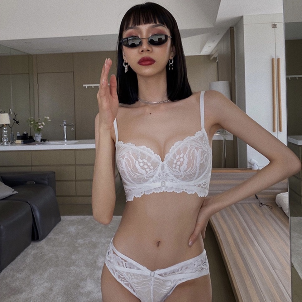 Bộ Đồ Lót Nữ Có Gọng Ren Hoa Mỏng Sexy Cao Cấp, Nâng Ngực Tự Nhiên Mềm Mại Thoáng Mát_LM012 | BigBuy360 - bigbuy360.vn