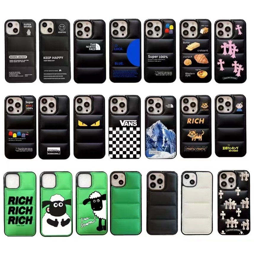 Ốp điện thoại bằng da in logo thương hiệu thiết kế thời trang cho iPhone 15 Pro Max/14 Pro/13 Pro Max 12 Pro 11 Pro Max X XS XR