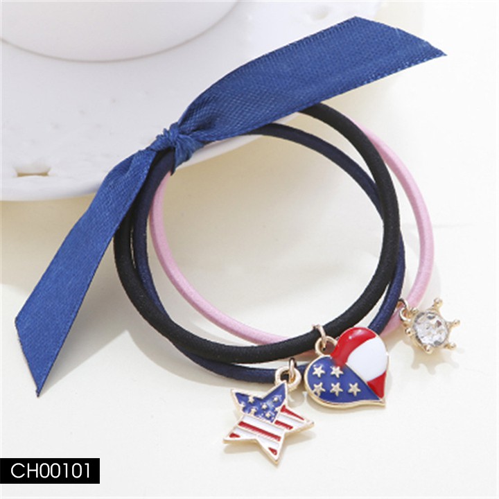 CH001 Set cột tóc 3c phối màu handmade Fashion Korea