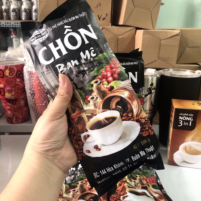 BỘT CÀ PHÊ CHỒN BAN MÊ BỊCH 500g
