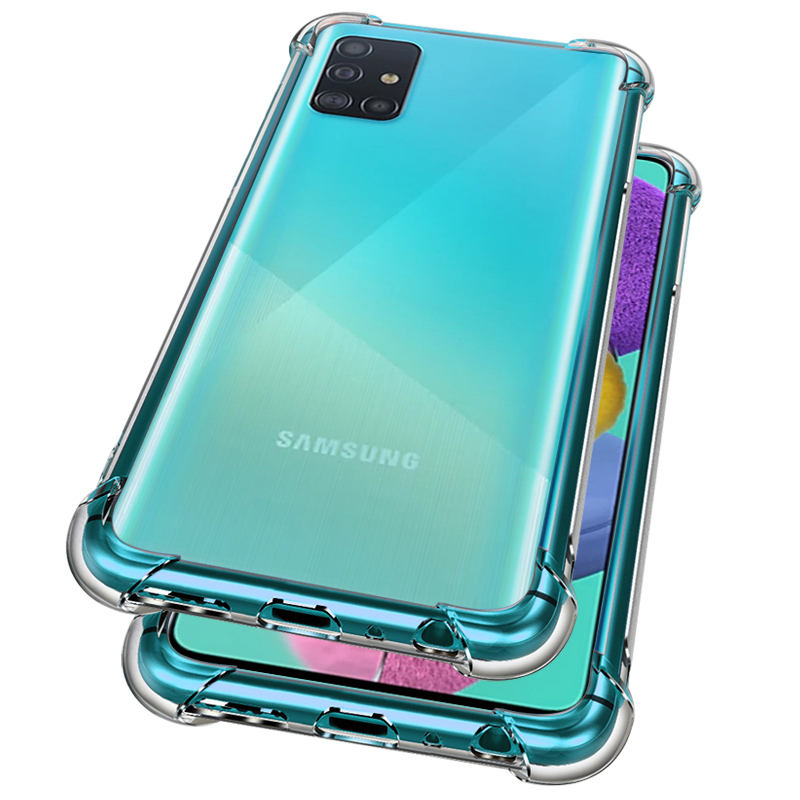 Ốp điện thoại mềm trong suốt cho Samsung Galaxy A10S A30S A50S A10 A20 A30 A50 A70 A80 A01 A31 A51 A71 M31