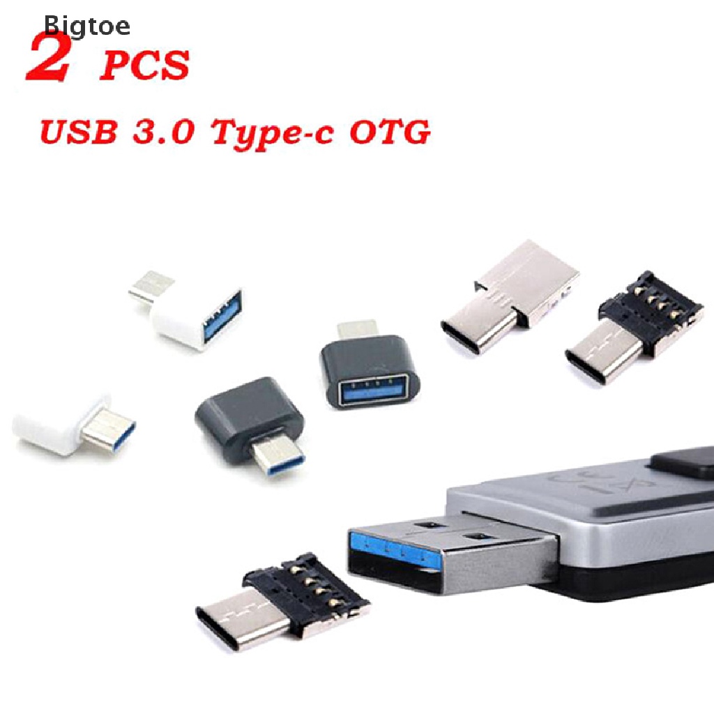 2 Đầu Chuyển Đổi USB-C Android OTG Micro USB Type C Dương Sang USB Âm [HOT]