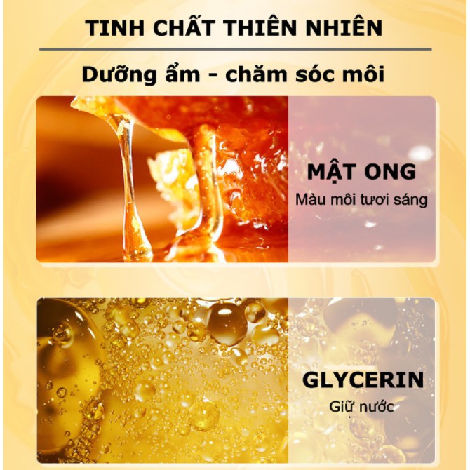 Mặt Nạ Dưỡng Môi Hồng, Thâm Môi Images Quả Đào, Cherry, Milk, Mật Ong