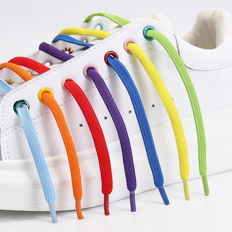 1 Cặp Dây Giày Không Cần Buộc Bằng Vải Dệt Co Giãn Phù Hợp Cho Tất Cả Trẻ Em Và Người Lớn