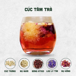 Set Cúc Tâm Trà - Mua 30 gói tặng kèm bình thuỷ tinh