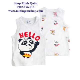 Áo thun bé trai gấu panda ngày hè