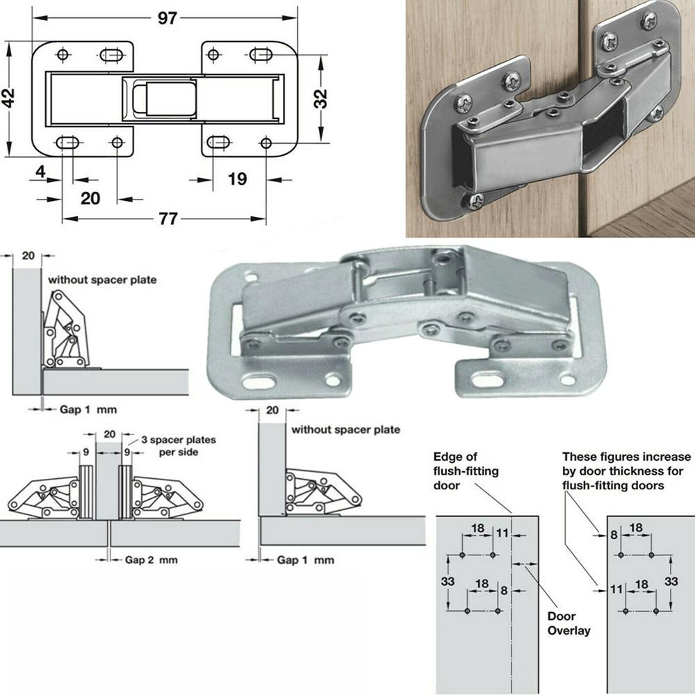 Bộ 2 Bản Lề DAPHS Bằng Thép Chất Lượng Cao