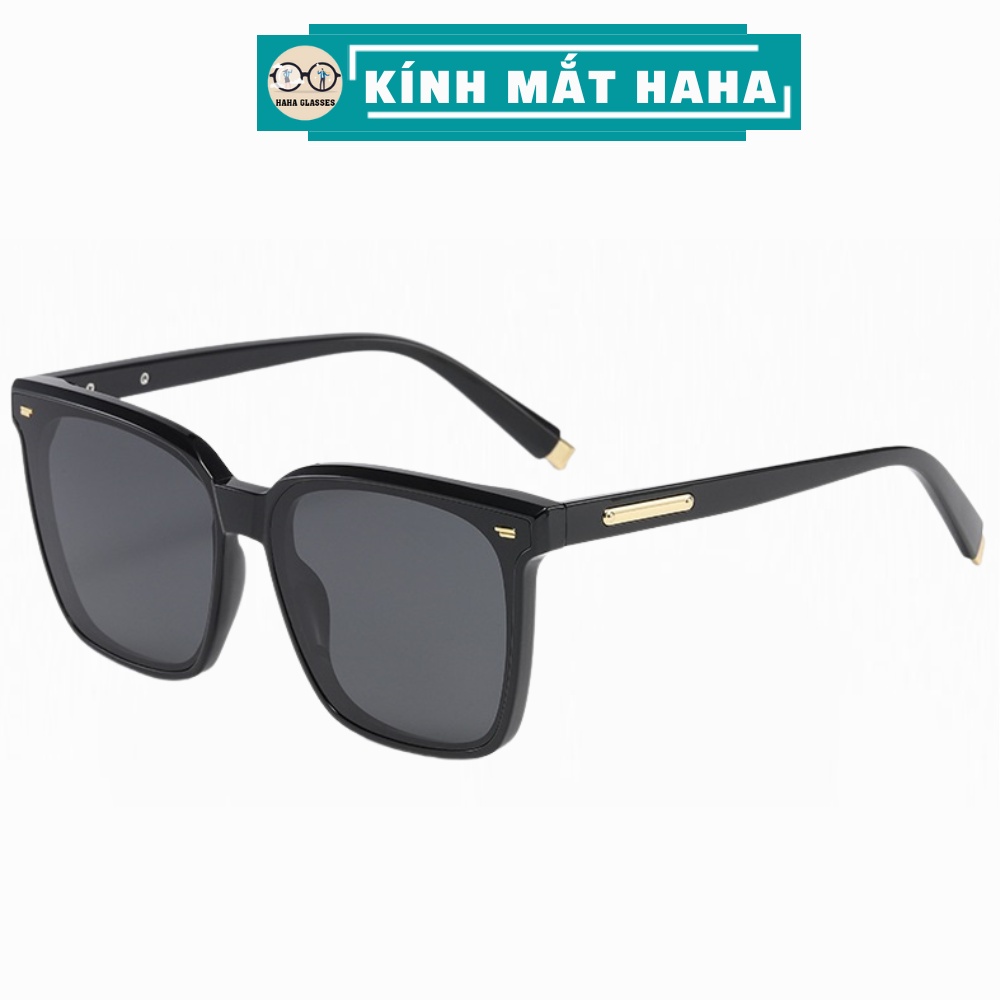 Kính chống tia UV thời trang nam nữ HAHA kính râm phân cực chống bụi dáng vuông gọng nhựa TR cao cấp 4 màu lựa chọn KR05