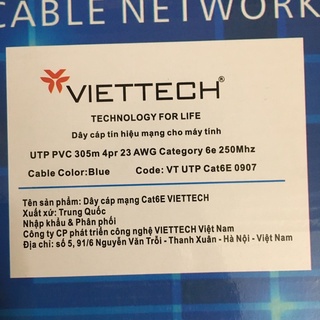 Cuộn dây cáp mạng 305m CAT6E / CAT6
