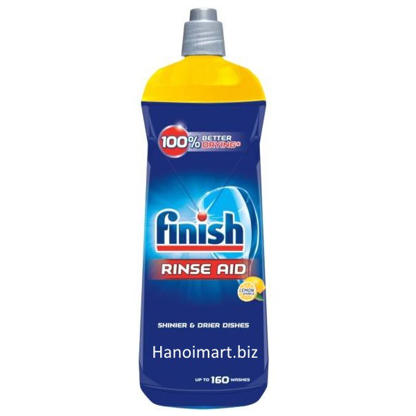 Nước làm bóng chén bát Finish 800ml hương chanh - nước trợ xả chính hãng cao cấp