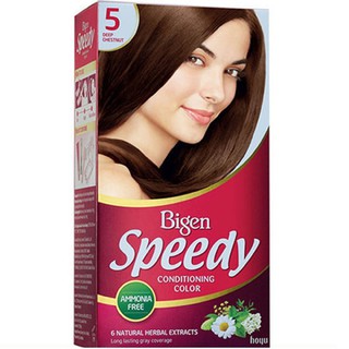 Thuốc Nhuộm Tóc Bigen Số 5 (Nâu Hạt Dẻ Đậm) Speedy Conditioning Color Chính Hãng, shop 99k Cung Cấp & Bảo Trợ.