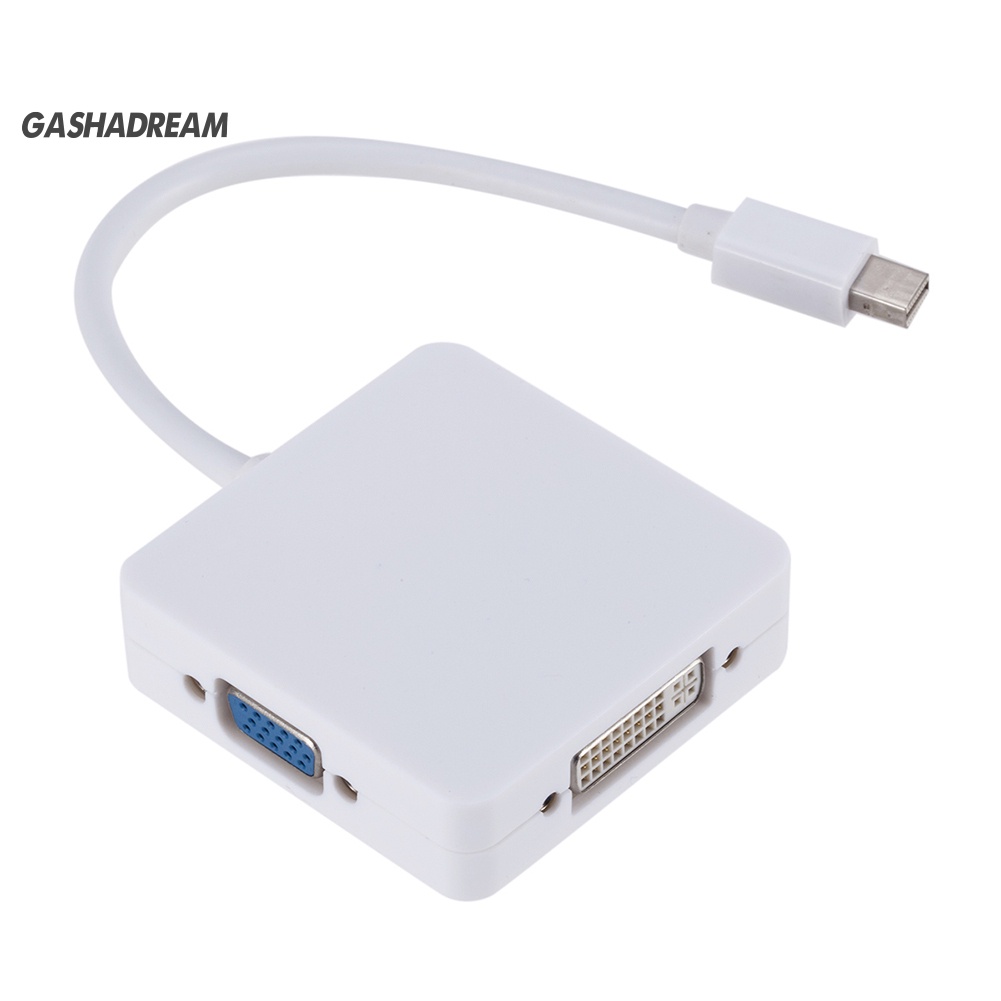 Cáp Chuyển Đổi 3 Trong 1 Từ Cổng Dp Sang Dvi Vga Hdmi Cho Macbook Thunderbolt