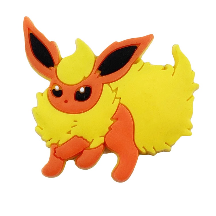 Nút Gắn Dép Jibbitz, Sticker Nhựa Mềm PVC Hình Pokemon