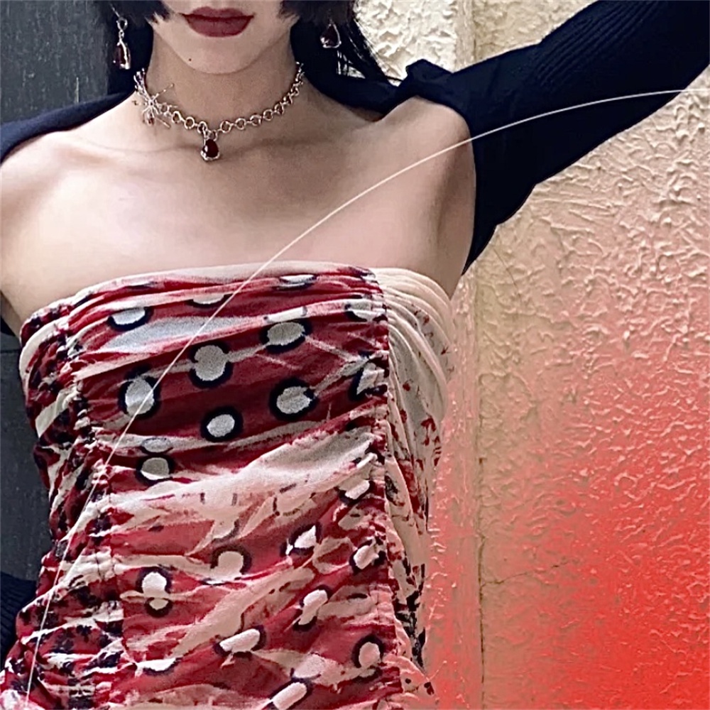 Vòng cổ mặt hình nhện phong cách gothic thời trang cho nữ