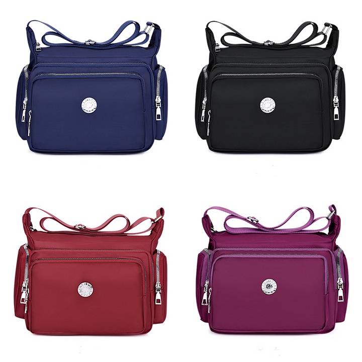 TÚI ĐEO CHÉO NỮ VẢI DÙ OXFORD CHỐNG THẤM NƯỚC, CHỐNG XƯỚC CAO CẤP SIZE 24CM TUI-09