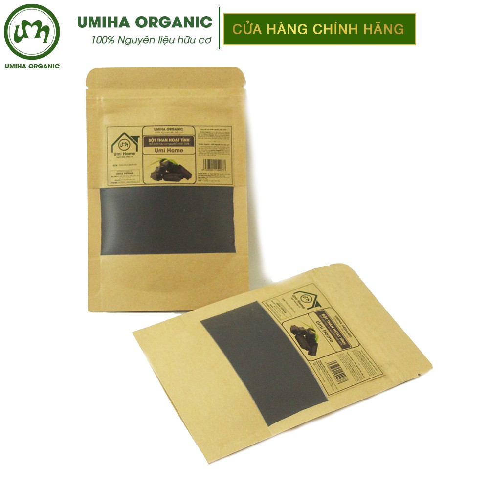 Bột Than Tre Hoạt Tính trắng răng hữu cơ UMIHA nguyên chất túi Zip 35g | BigBuy360 - bigbuy360.vn