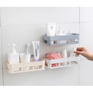 Kệ Dán Tường Chữ Nhật Ver2 Để Đồ Nhà Tắm Loại Lớn