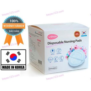 Hộp 60 miếng lót thấm sữa mẹ dùng 1 lần unimom um870411