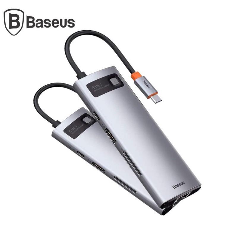 Bộ Chuyển Đổi Đa Năng Baseus 8 in 1 HUB HDMI 4K , USB 3.0 ,PD 100W , SD 2.0 , LAN Cho laptop ,Macbook , Samsung , Tivi . | BigBuy360 - bigbuy360.vn