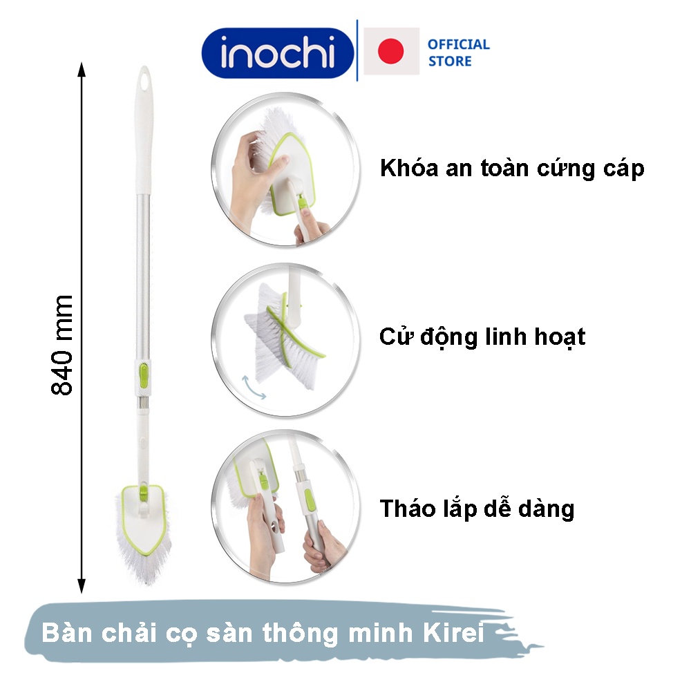 Chổi cọ nhà vệ sinh sàn toilet nhà tắm kirei inochi cao cấp