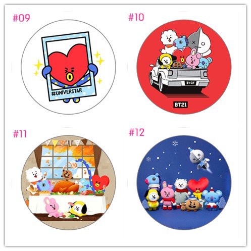 KPOP BT21 BTS comics Photo Airbag Bracket Universal Phone Holder Styles 1-20