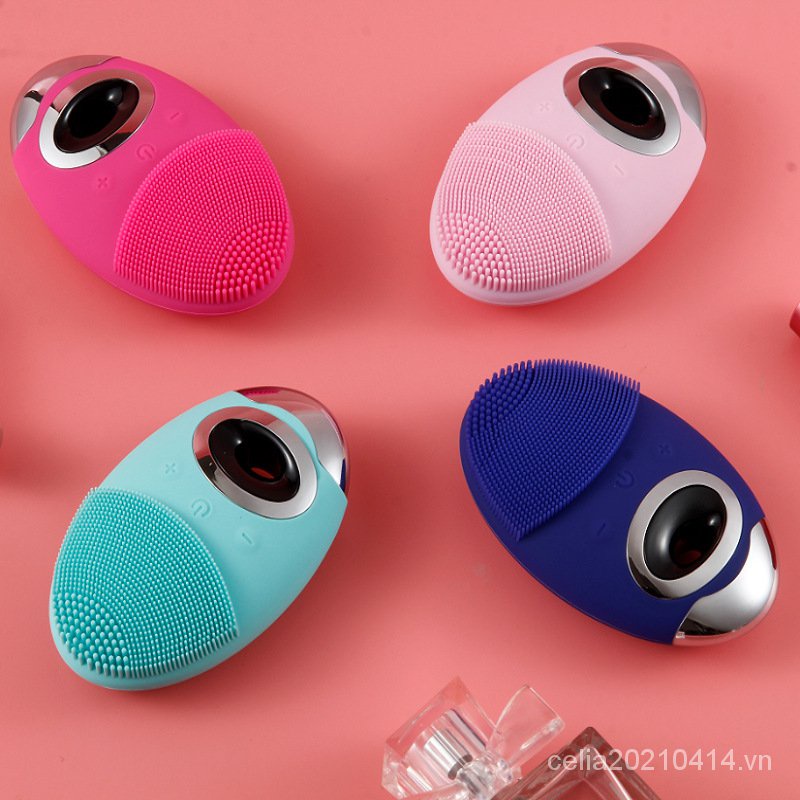 [Hàng mới về] Máy rửa mặt silicon giảm mụn làm sạch sâu lỗ chân lông