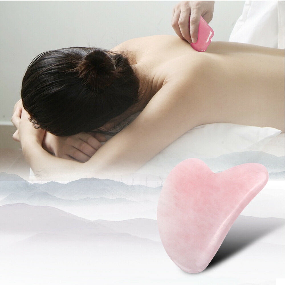 (Hàng Mới Về) Đá Thạch Anh Hồng Tự Nhiên Massage Mặt Tạo Cằm Chữ V