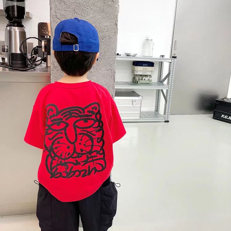 Áo thun BXPB 100% cotton tay ngắn cho bé trai 3-15 tuổi