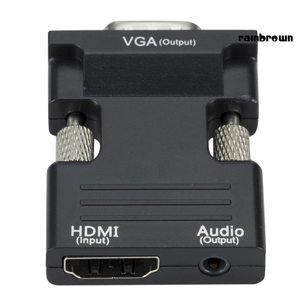 Cáp Chuyển Đổi 1080p Hdim Sang Vga Kèm Cáp Âm Thanh 3.5mm