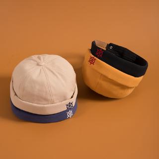 Ins Mũ Beret Yuppie Bằng Da Dưa Hấu Màu Trơn Không Vành Giản Dị Phiên Bản Hàn Quốc Yuppie