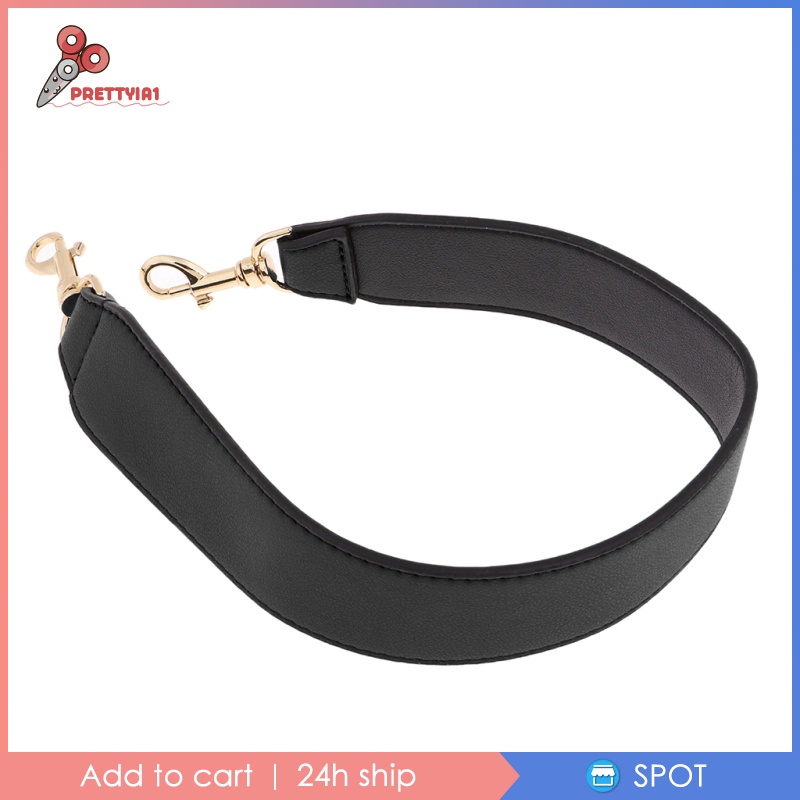 [Prettyia1] Dây Đeo Túi Xách Bản Rộng Màu Đen Thay Thế Tháo Rời Được