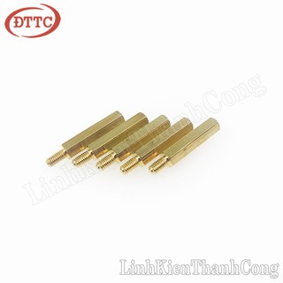 Bộ 10 Chiếc Cọc Đồng M3 20+6mm Đực-Cái