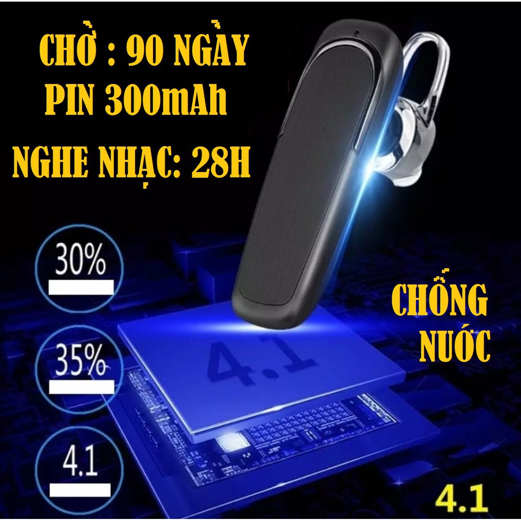 Tai nghe bluetooth ,tai nghe bluetooth khong day ,kết nối 2 điện thoại ,model Y8, chống nước , kết nối 4.1, pin 300mAh,