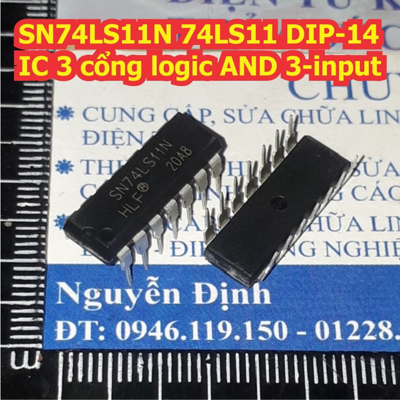 5 con SN74LS11N 74LS11 DIP-14 IC 3 cổng logic AND 3-input kde8398
