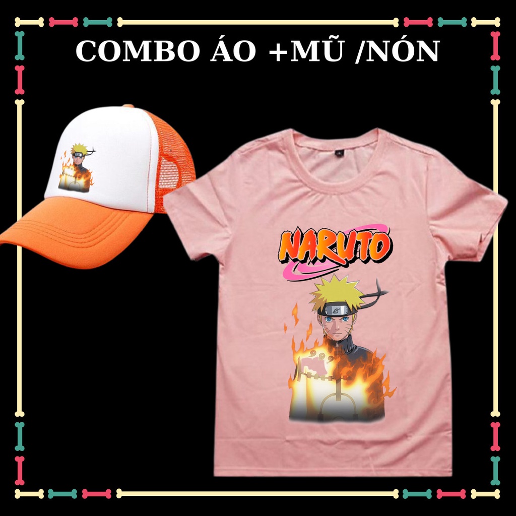 Combo Áo thun bé trai xịn xò mẫu Naruto siêu ngầu tay ngắn đủ size áo