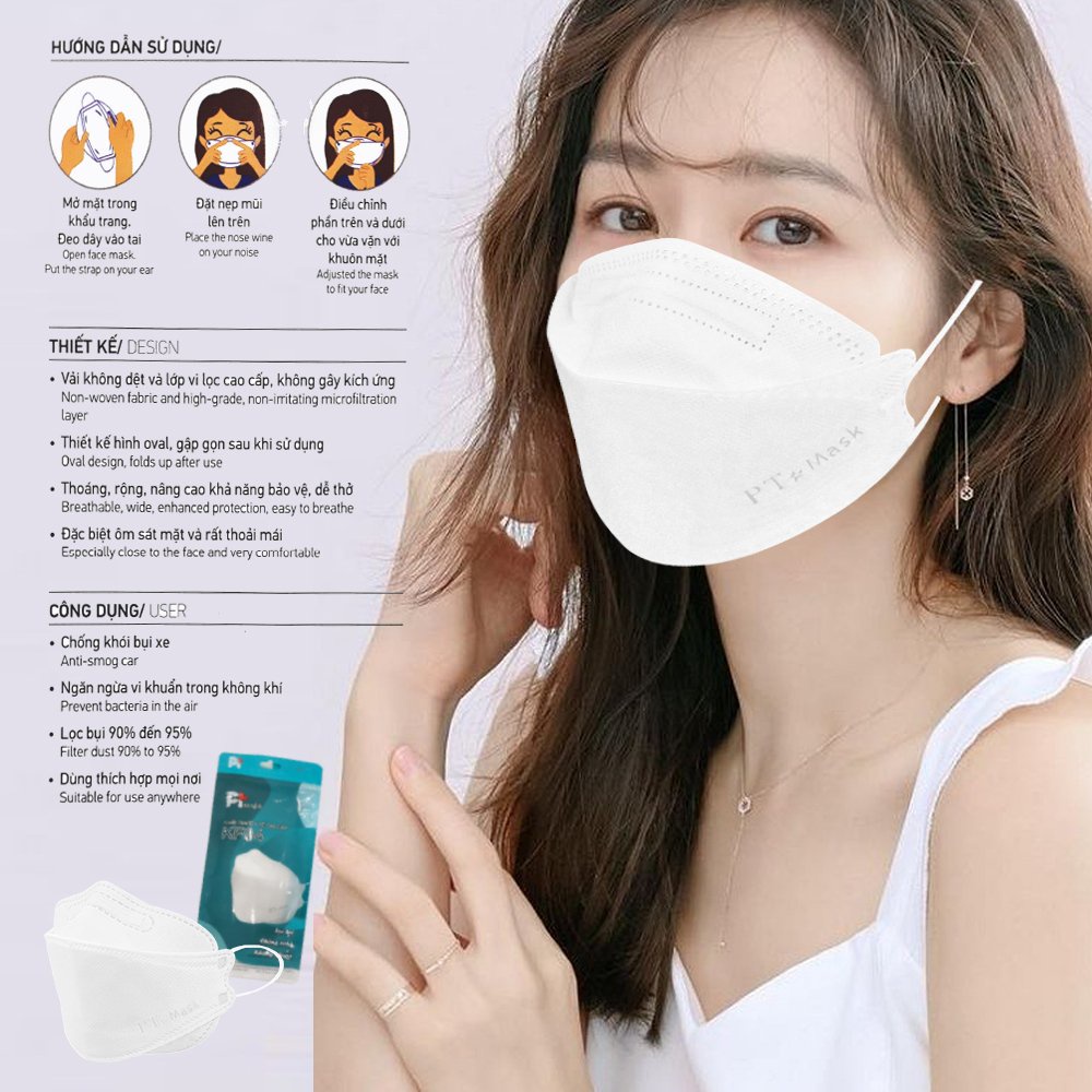 Khẩu Trang KF94 PT Mask ( Một túi gồm 10 Cái )