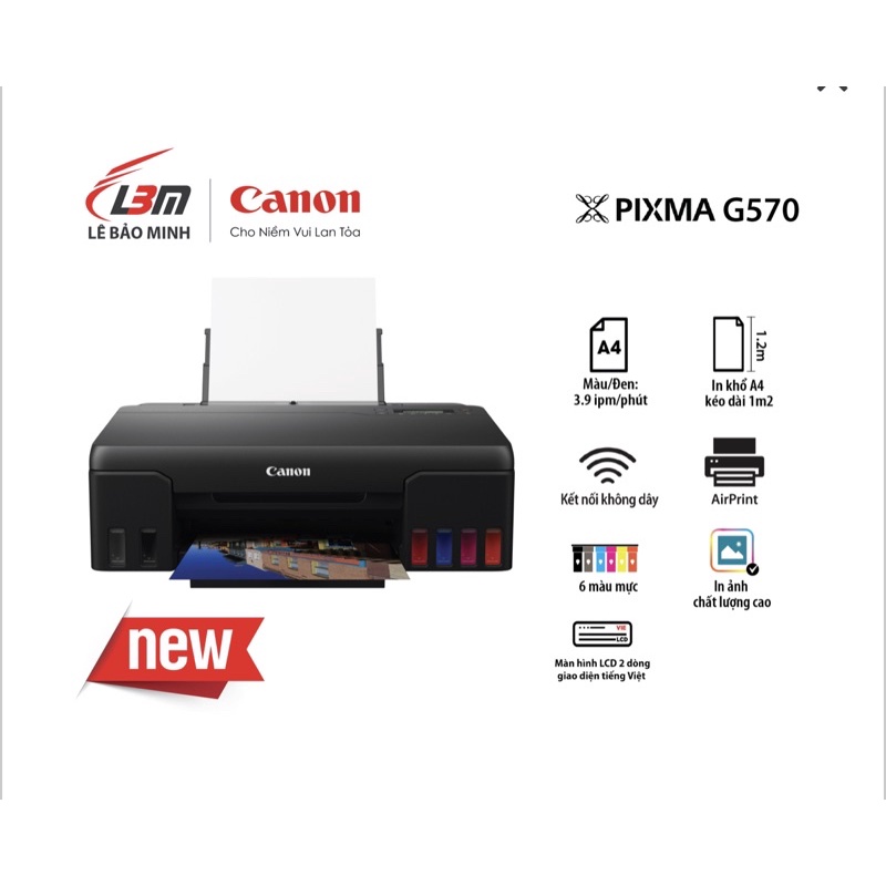 Máy in Phun liên tục CANON Pixma G570 Chính Hãng