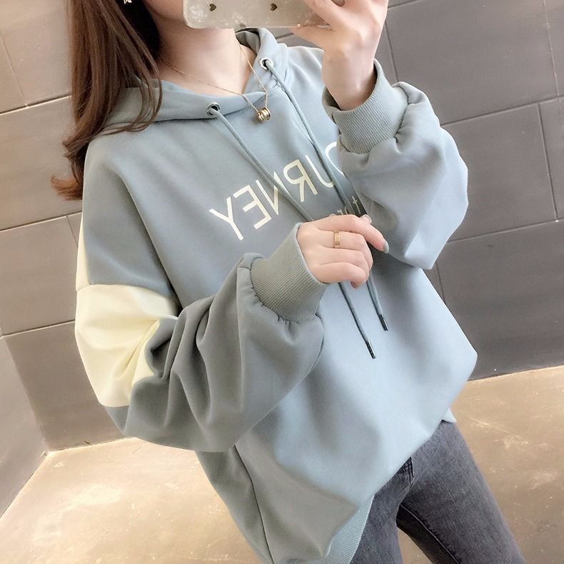 Áo Hoodie Nữ Dáng Rộng Phong Cách Hàn Quốc