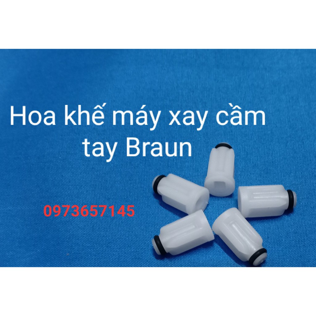 Hoa khế trắng máy xay cầm tay Braun