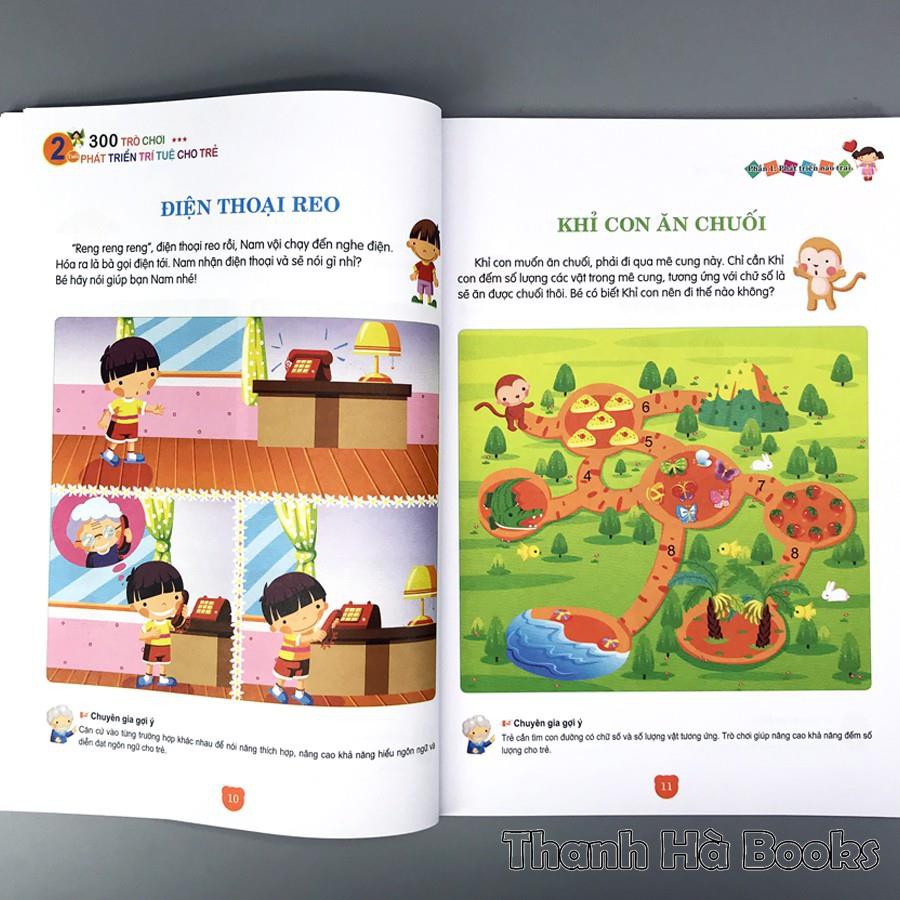 Sách - 300 trò chơi phát triển trí tuệ cho trẻ 2 tuổi - Tái bản 2019