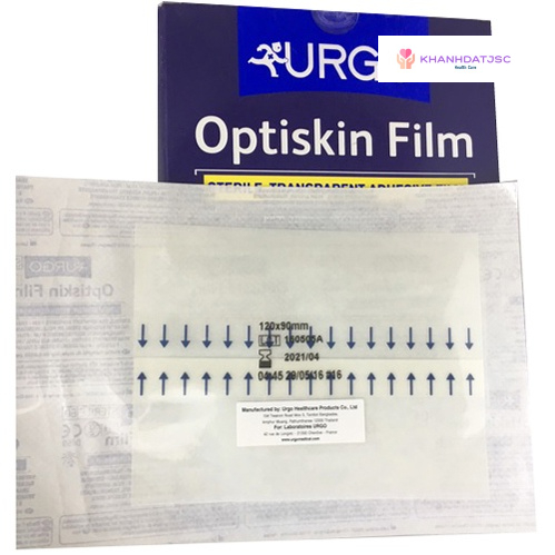 Băng vô trùng trong suốt, không thấm nước Urgo Optiskin Film 53 x 80mm