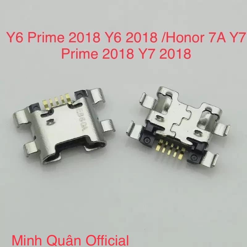 10 chân sạc huawei y6 prime 2018, honor 7A, Y7 prime 2018 thông dụng nhiều loại