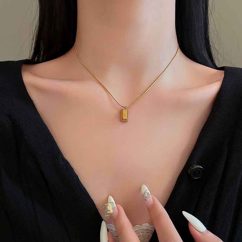 Dây chuyền nữ THÉP TITAN NGUYÊN CHẤT vòng cổ nữ KHÔNG GỈ thiết kế đơn giản phong cách ins hàn quốc