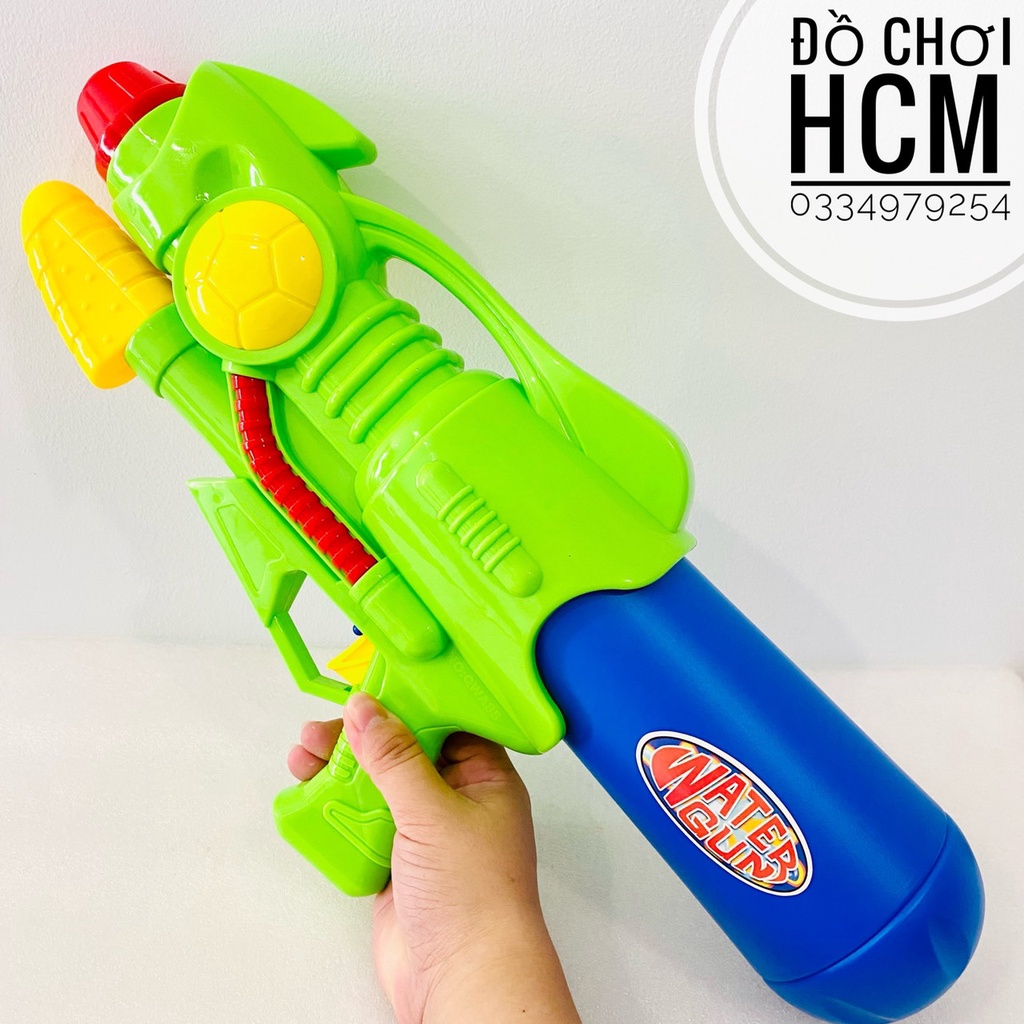 [SIÊU TO 50 CM] Đồ chơi trẻ em súng bắn nước size đại dành cho bé đi hồ bơi, chơi biển có ống thụt phun nước A85