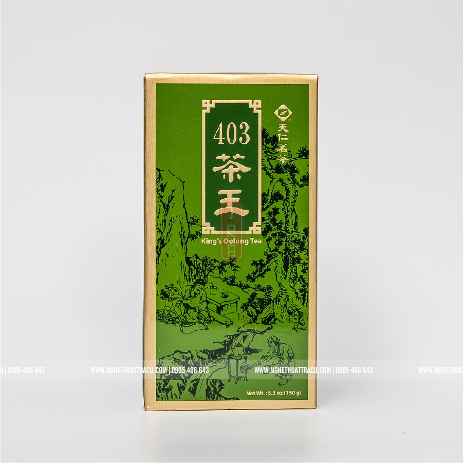 Trà Vương Ten Ren chính hãng, King's Oolong Tea 403, đóng hộp thiếc, khối lượng 150g trà