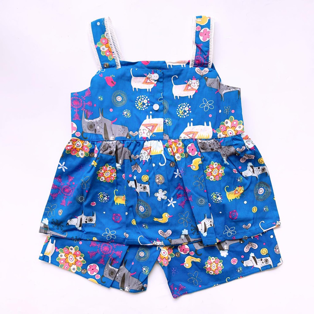 Bộ Hai Dây Peplum Kaizoo Kate Nhiều Họa Tiết 17-20kg