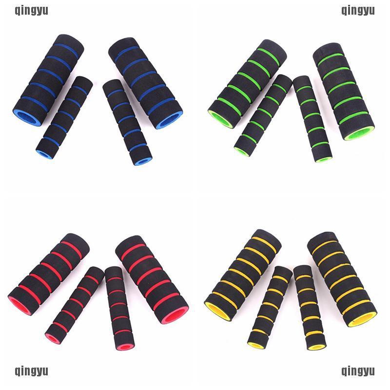 Set 2 Cặp Tay Nắm Xe Máy / Xe Đạp Bằng Bọt Biển Mềm Mại