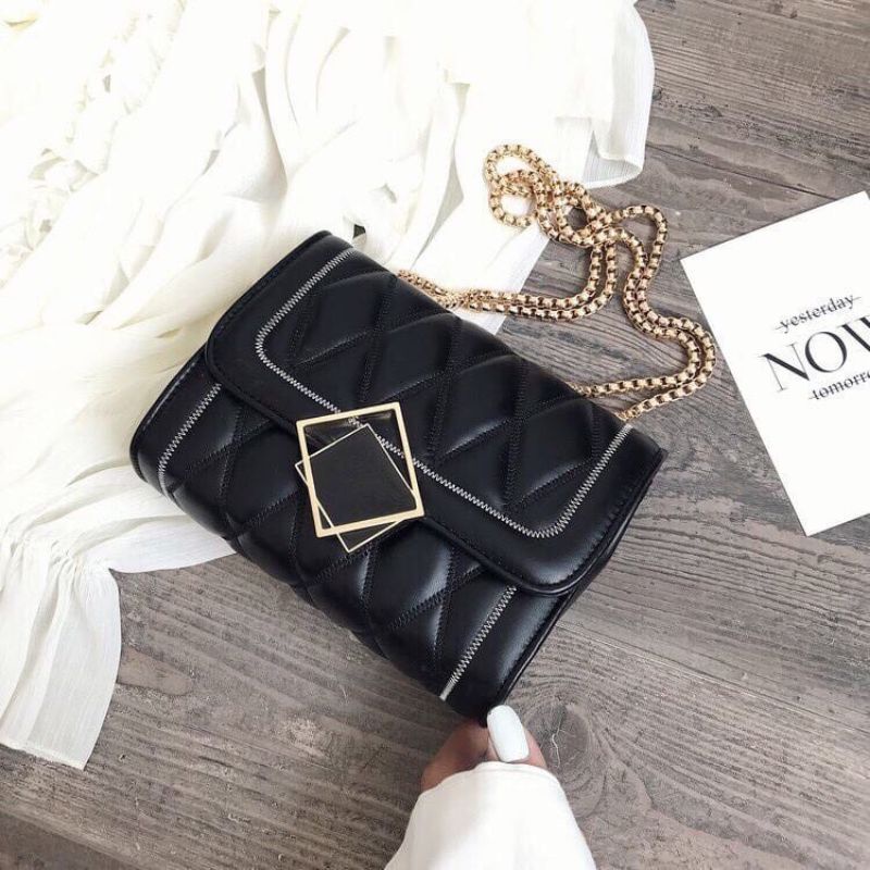 Túi xách nữ đeo vai đeo chéo 3 ngăn rộng dãi chất da mềm mã 04